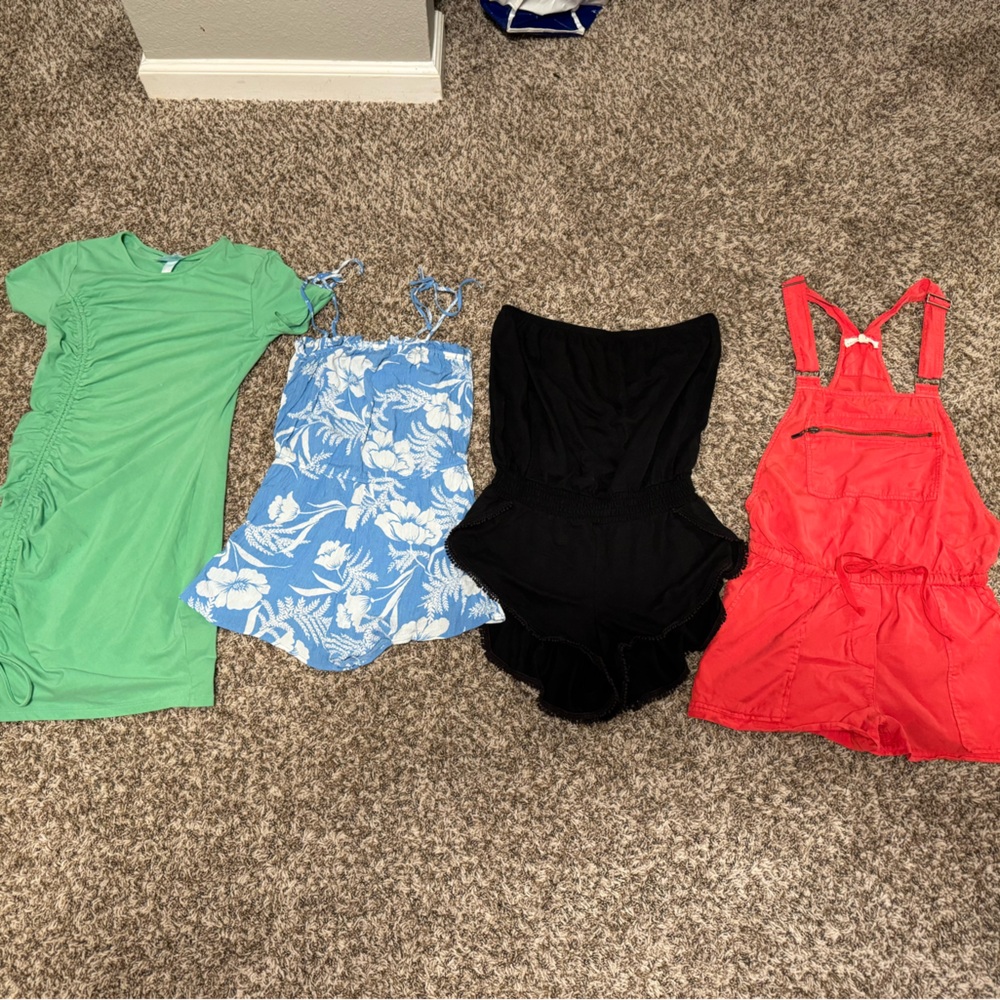 Swim cover up/romper/dress lot size small